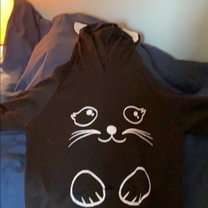 Black kids kitty sweater